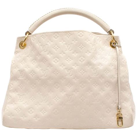 louis vuitton white hobo bag.